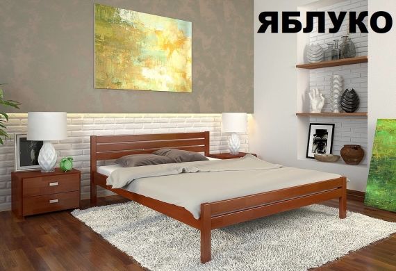 Ліжко РОЯЛ - 120х190 - сосна - Горіх світлий