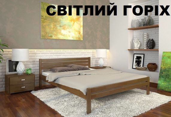 Ліжко РОЯЛ - 120х190 - сосна - Горіх світлий