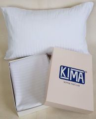 Постільна білизна - Біла в полоску - Бязь Gold Lux