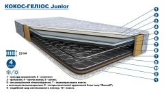 Ортопедичний матрац "Кокос-Геліос - Junior"