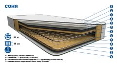 Матрац Соня - Бязь- 80*200