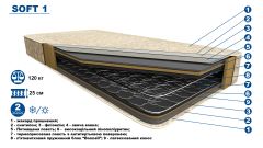 Ортопедичний матрац "Soft 1" - 80*190